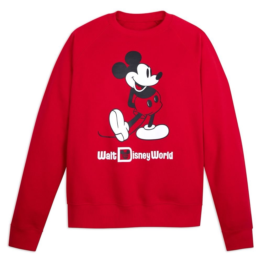 Walt Disney World Red Crewneck Sweatshirt Mickey XL Pullover 2025 Disney Parks